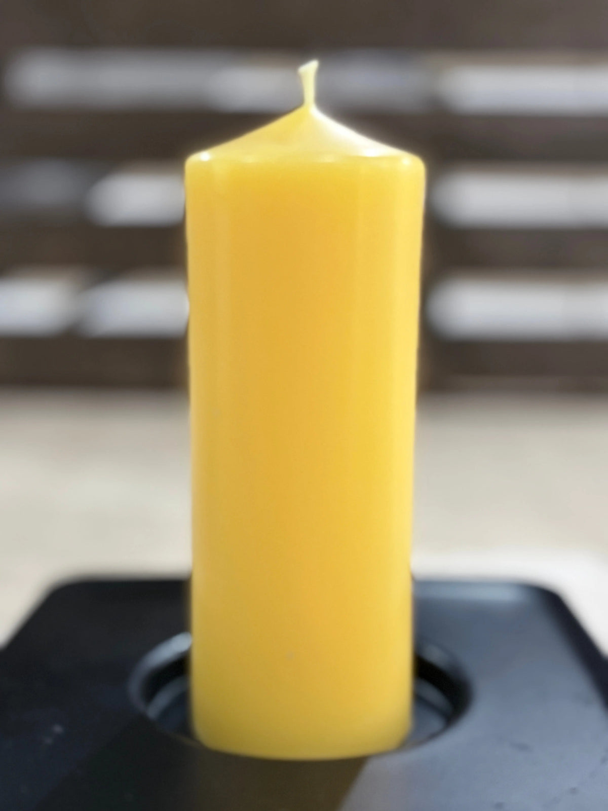 Narrow Five Inch Pillar Candle Beeswax Works