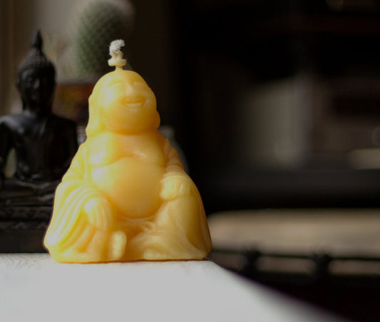 Laughing Buddha Candle Beeswax Works