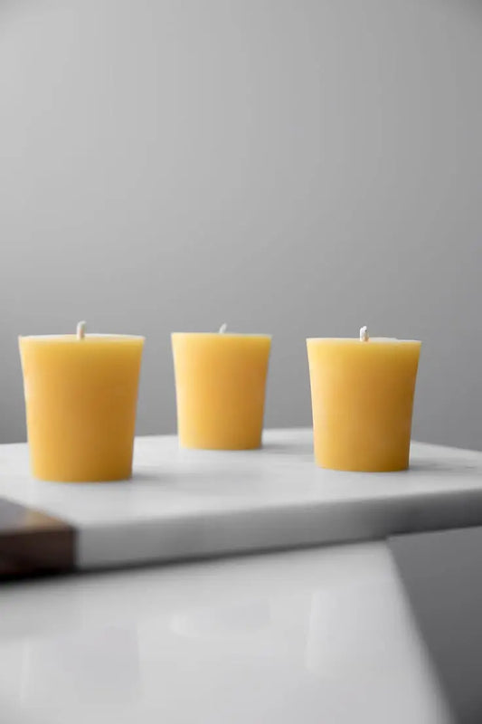 Votive Candle Eighteen Box Beeswax Works