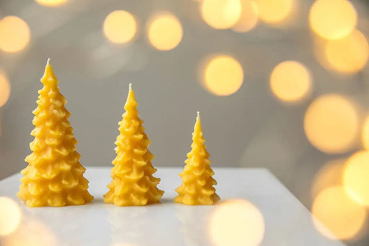 Three Pines Tree Candle Set Beeswax Works