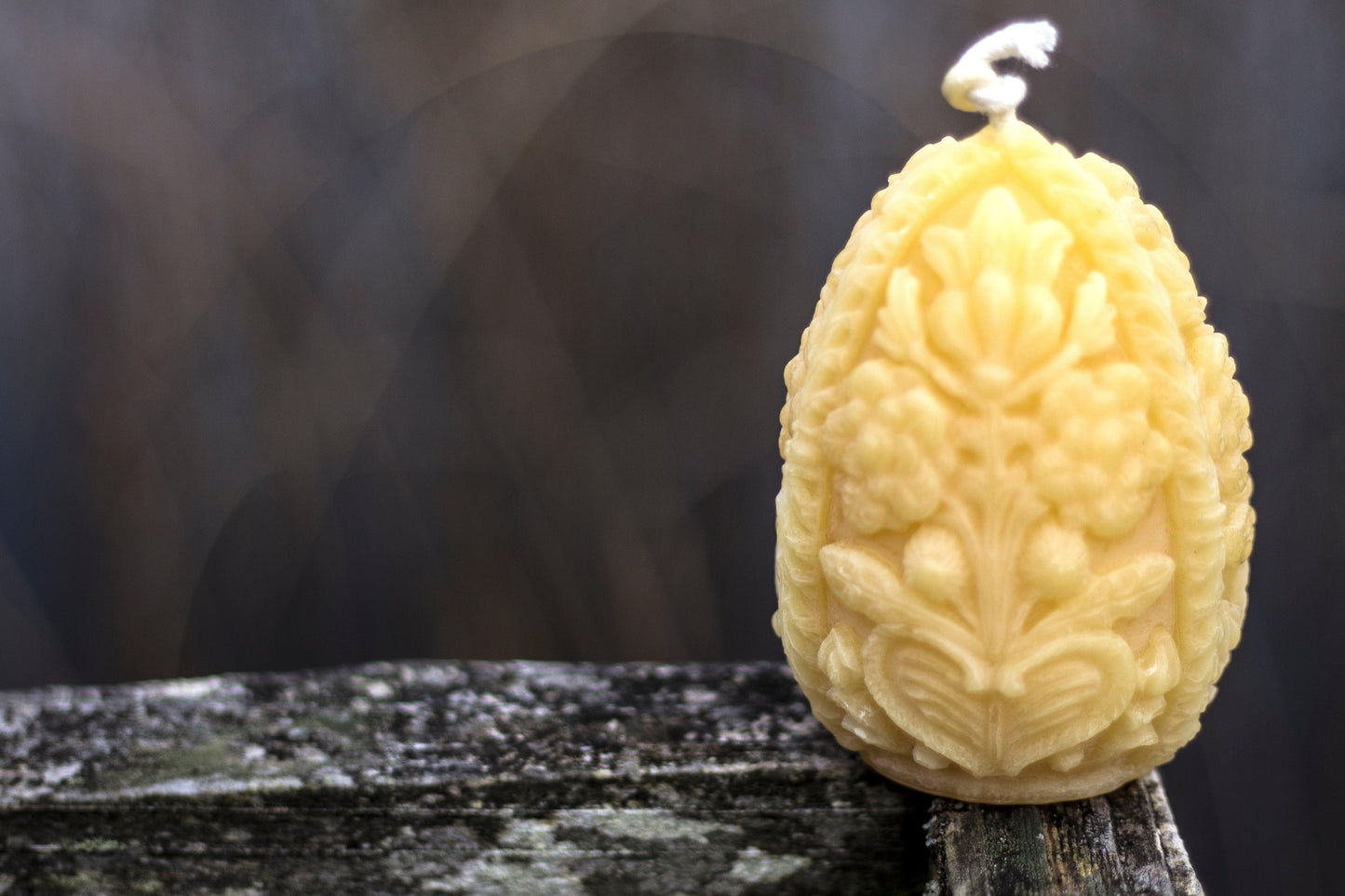 Carved Faberge Egg Candle Beeswax Works