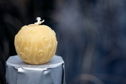 Rustic Fern Globe Candle Beeswax Works