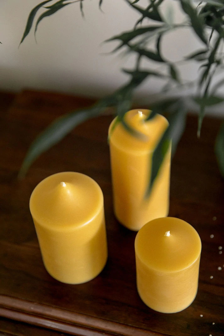 Bell Top Three Inch Pillar Candle