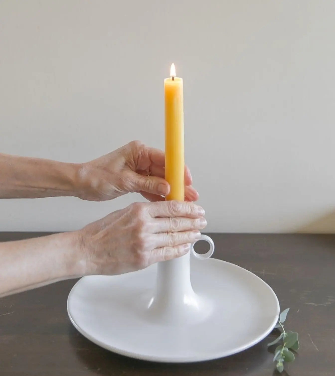 Taper Pair Hand Dipped Candles Beeswax Works