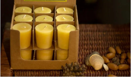 Votive Candle Eighteen Box Beeswax Works