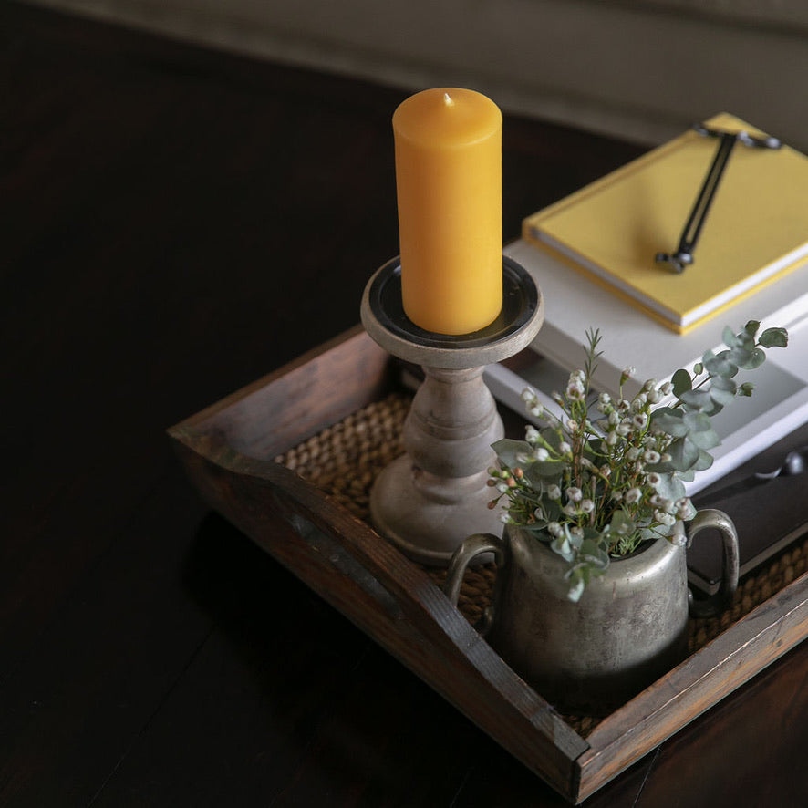 Narrow Seven Inch Pillar Candle
