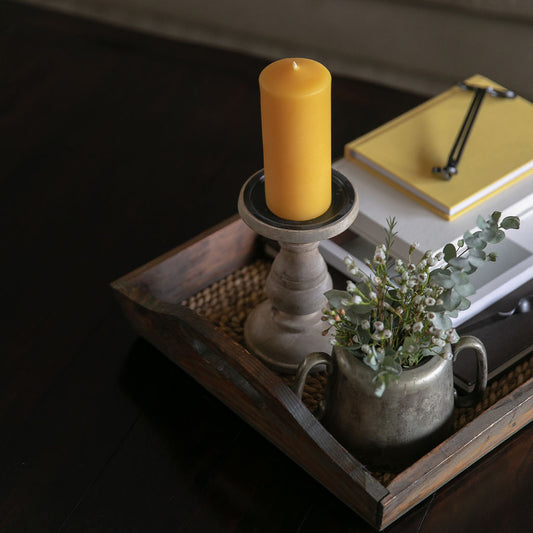 Narrow Seven Inch Pillar Candle
