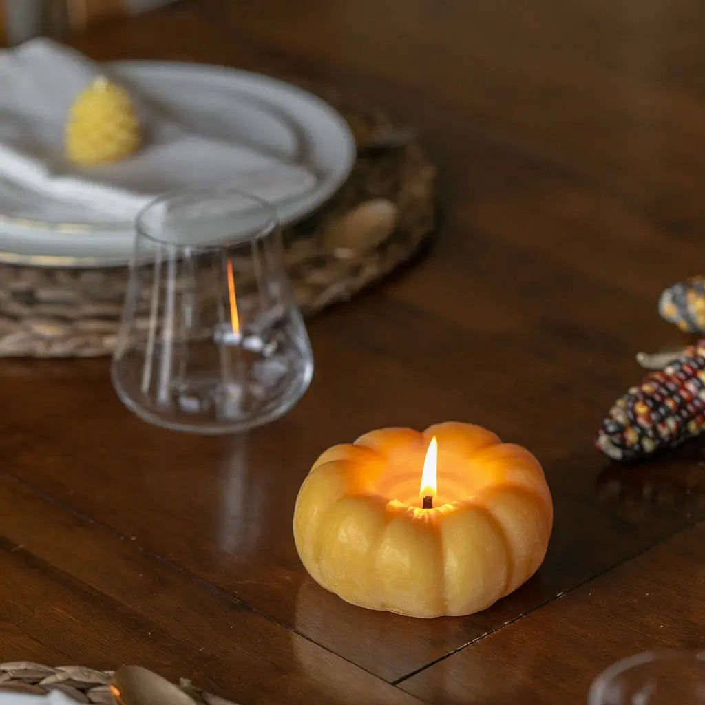 Chubby Pumpkin Candle Beeswax Works