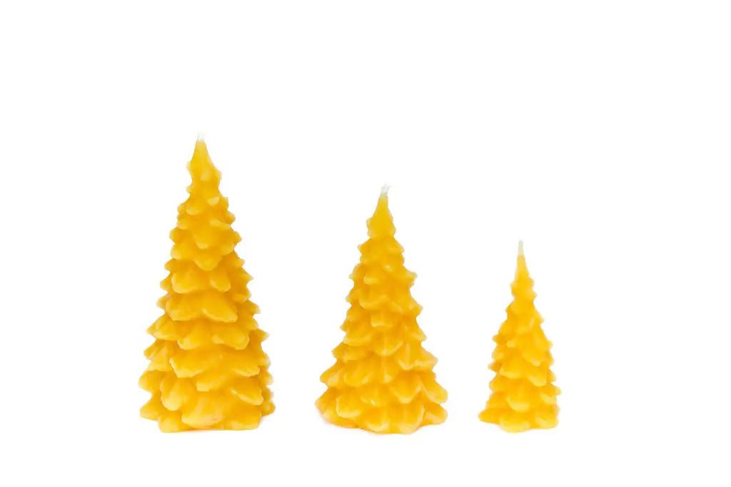 Three Pines Tree Candle Set Beeswax Works