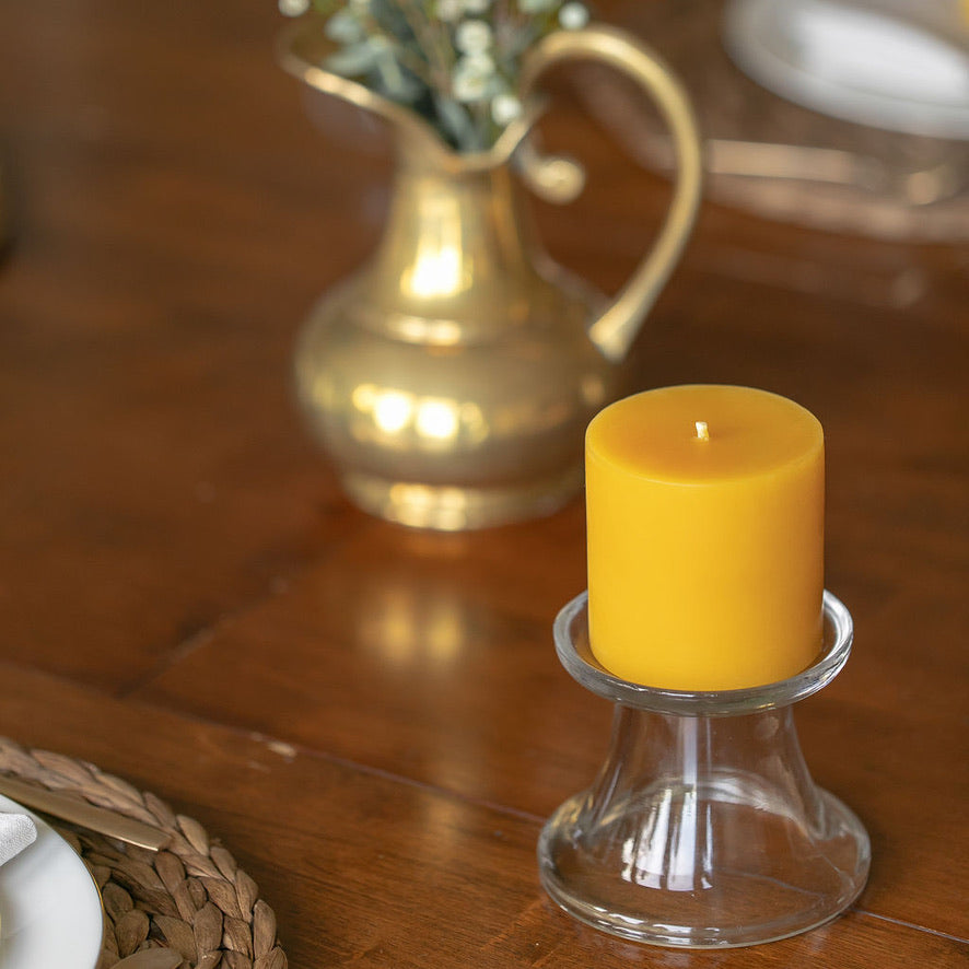 Bougie pilier de trois par trois pouces