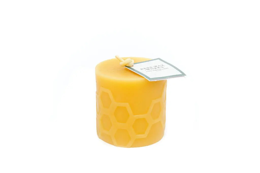 Hex 3.0 Pillar Candle Beeswax Works