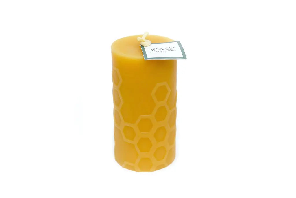 Hex 5.0 Pillar Candle Beeswax Works