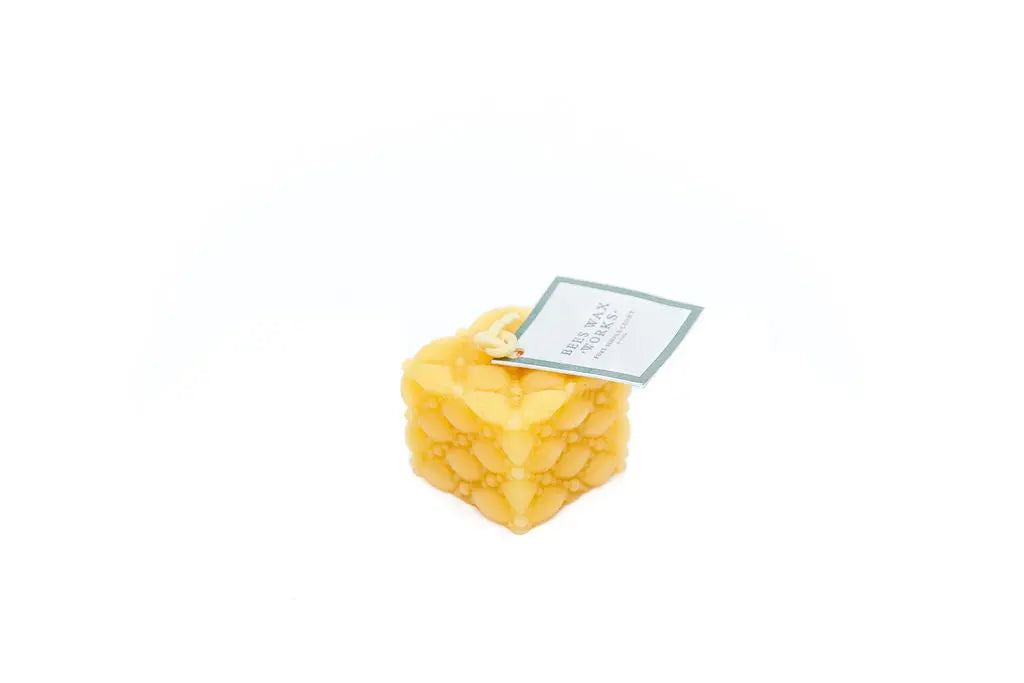 Beaded Pillow Box Candle Beeswax Works