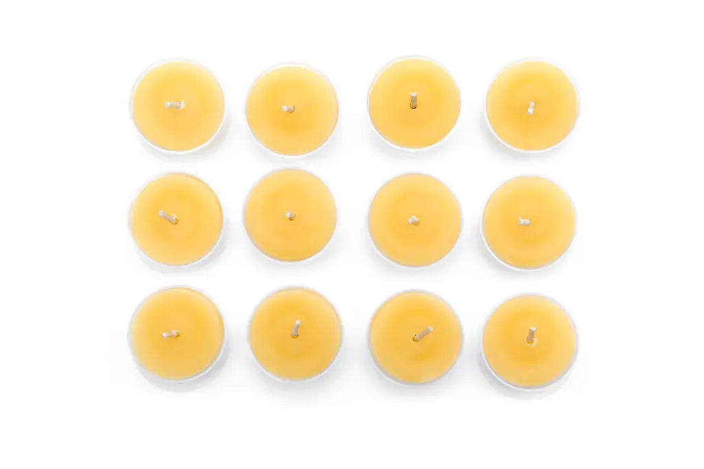 Tea Light Beeswax Candles Twelve Box Beeswax Works