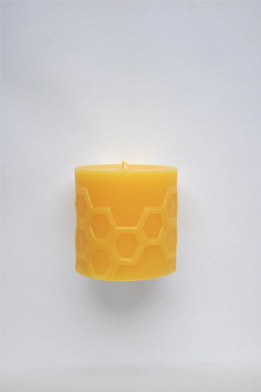 Hex 3.0 Pillar Candle Beeswax Works