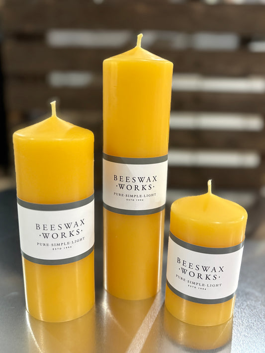 Narrow Pillar Trio Candle Set