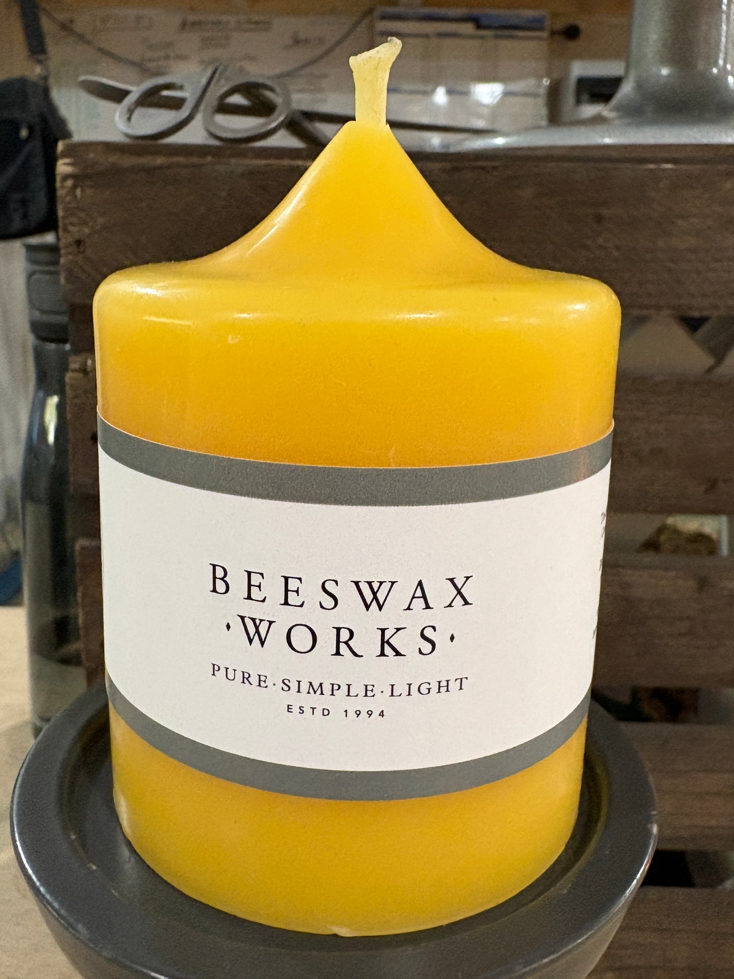 Bell Top Three Inch Pillar Candle