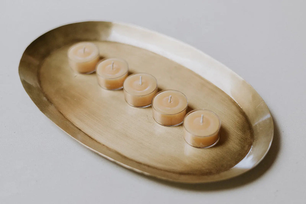 Tea Light Beeswax Candles Twelve Box Beeswax Works