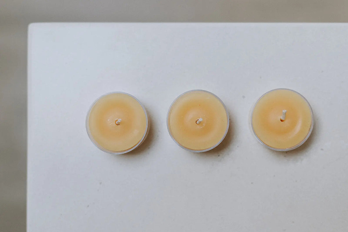 Tea Light Beeswax Candles Twelve Box Beeswax Works