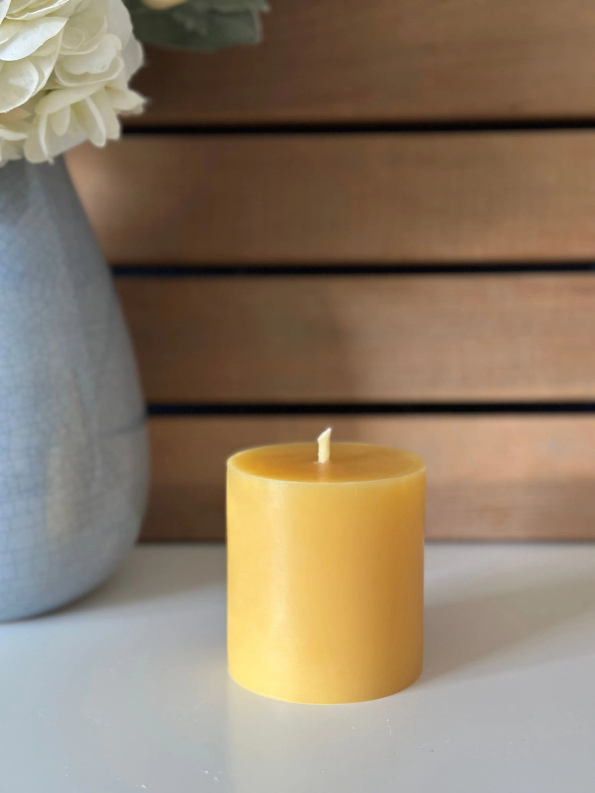 Flat Top Trio Pillar Candle Set Beeswax Works