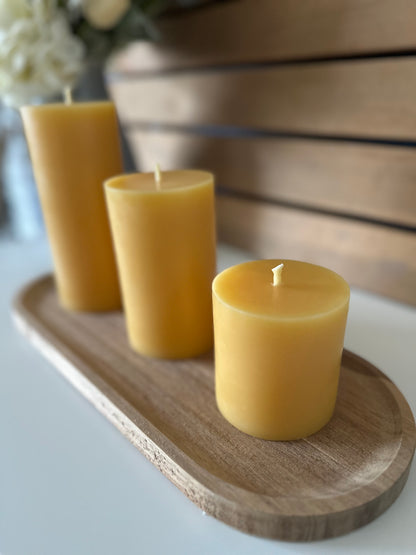Flat Top Trio Pillar Candle Set