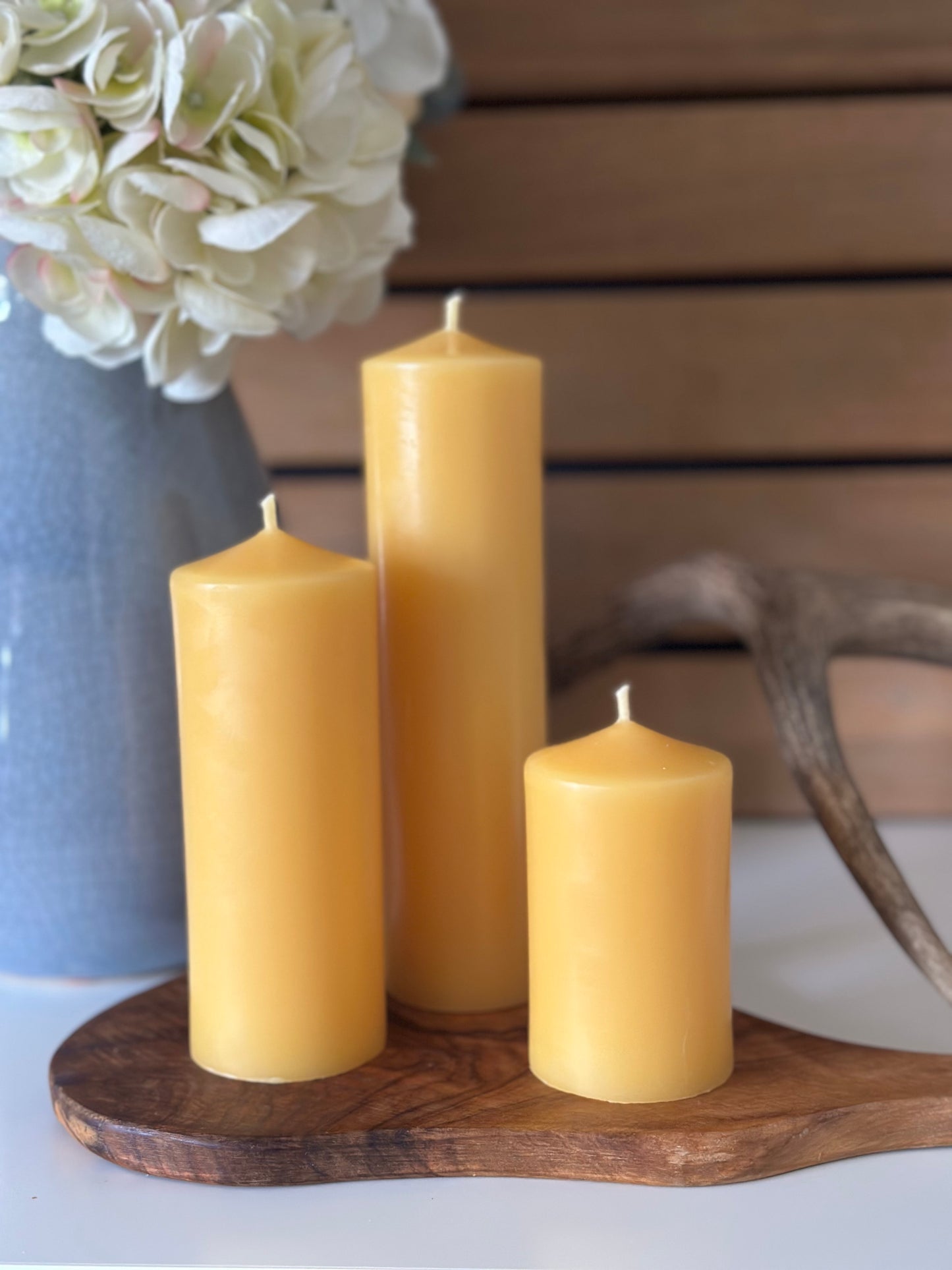 Narrow Pillar Trio Candle Set