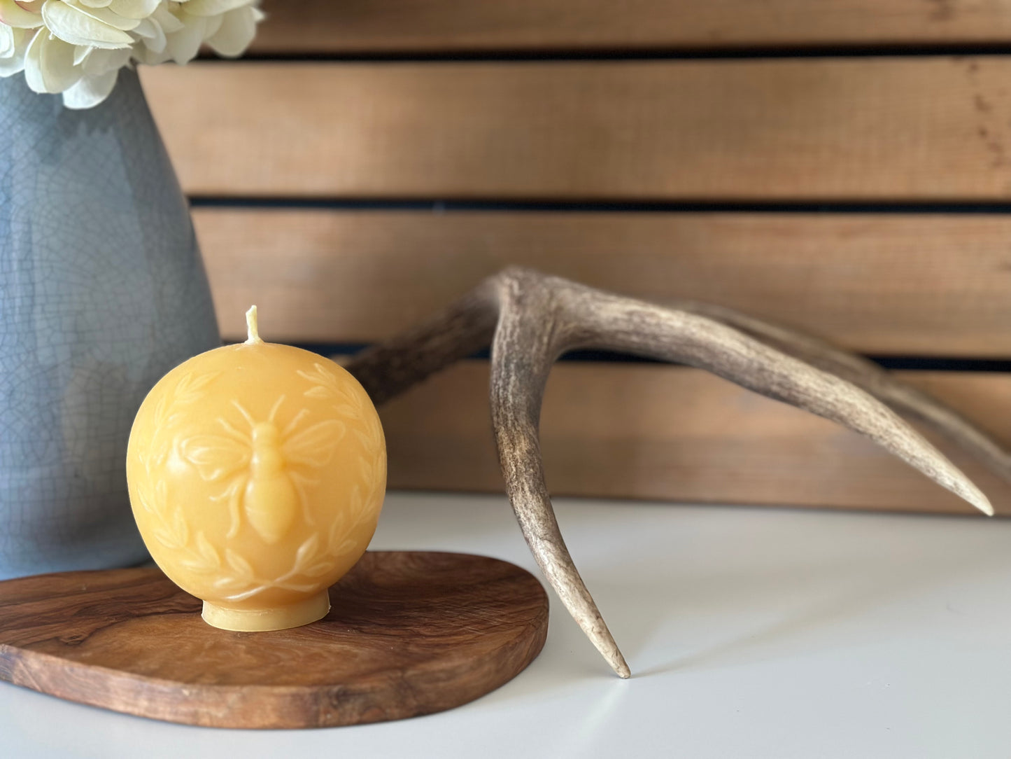 Vintage Bee Globe Candle