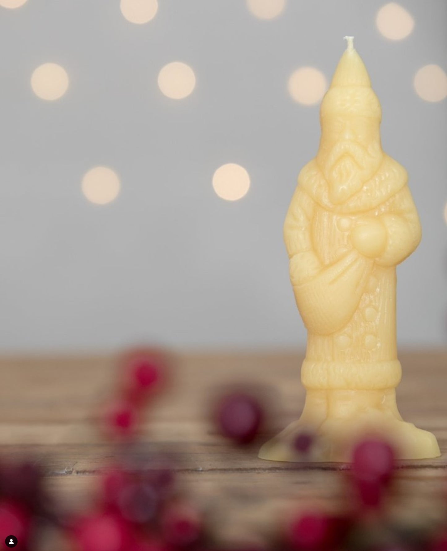 Victorian Santa Candle