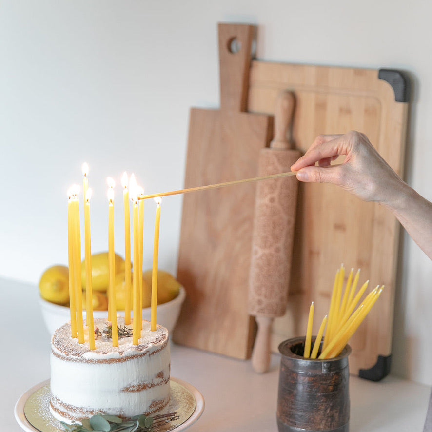 Elegant Birthday Candles - 8"