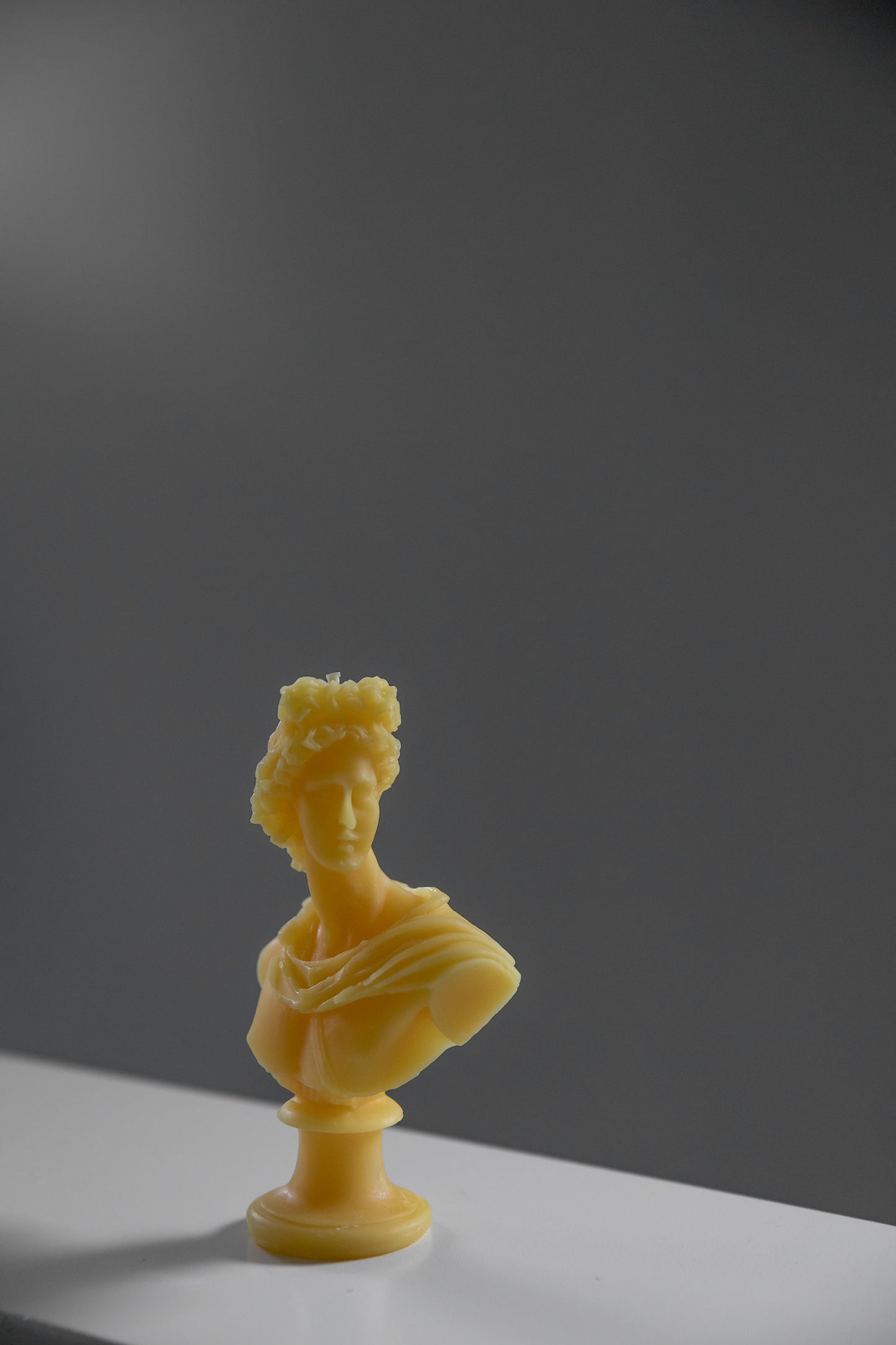 Apollo beeswax bust, the God of Light